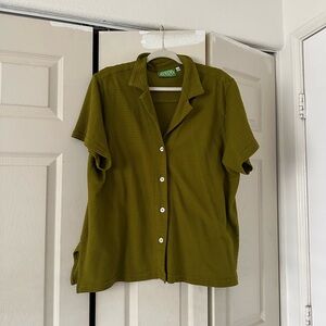 Big Bud Press Green Button-Up Shirt